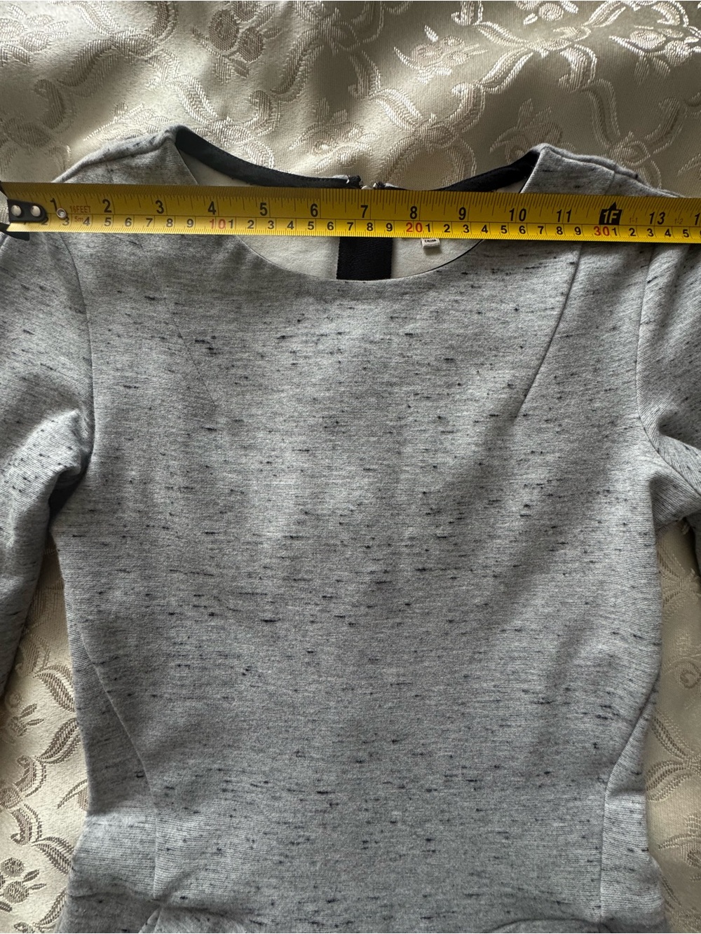 Aritzia Wilfred Tartine Heather Grey Pleated Mini Dress Size 0 - Picture 7 of 10